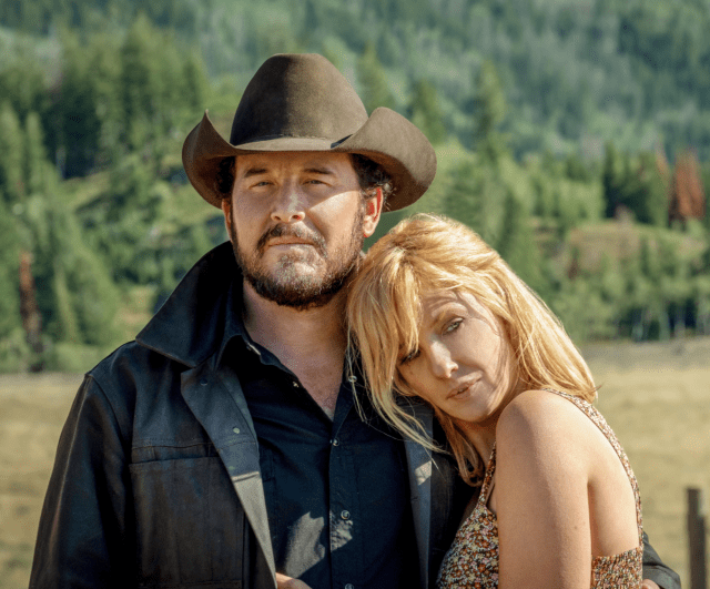 Cole Hauser as Rip Wheeler and Kelly Reilly as Beth Dutton on 'Yellowstone'