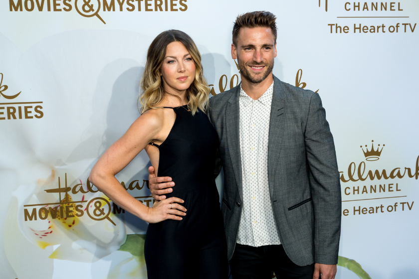 Actor Andrew Walker and Cassandra Troy arrives for the 2017 Summer TCA Tour - Hallmark Channel And Hallmark Movies And Mysteries on July 27, 2017 in Beverly Hills, California