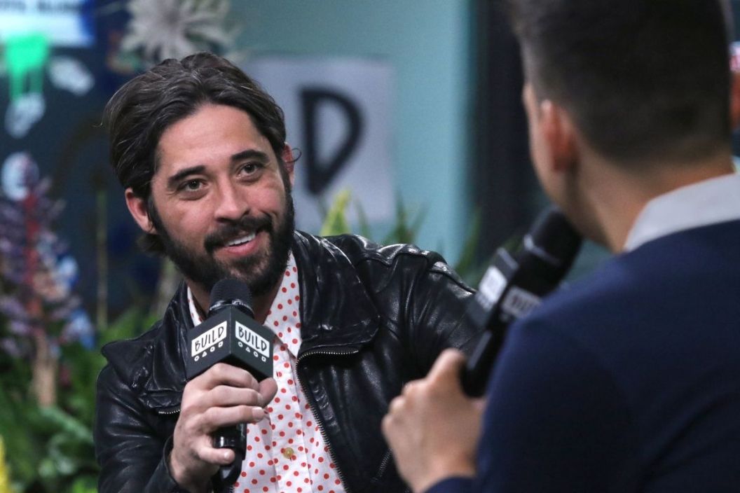 Singer/songwriter Ryan Bingham (L) and moderator Kevan Kenney attend the Build Series to discuss his new release "American Love Song" at Build Studio on May 09, 2019 in New York City.