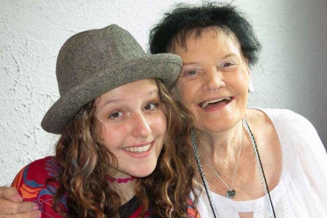 EmiSunshine and her great-grandmother, Wanda White Mathews