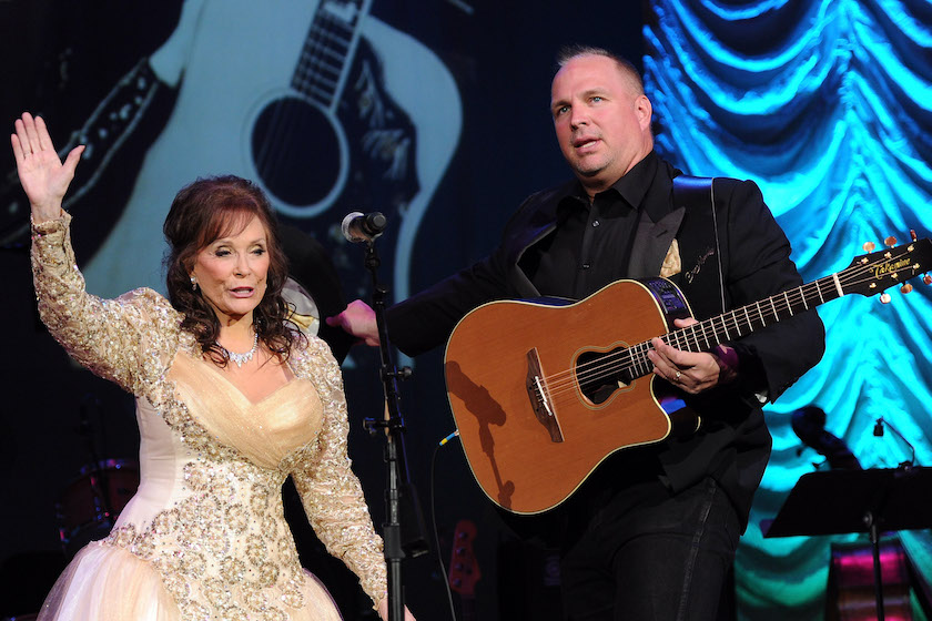 Honoree Loretta Lynn and Garth Brooks perform during the GRAMMY Salute to Country Music Honoring Loretta Lynn presented by Mastercard and hosted by The Recording Academy at Ryman Auditorium on October 12, 2010 in Nashville, Tennessee.