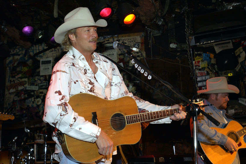Alan Jackson during performance at CBGB's during Alan Jackson makes rare club appearance at CBGB's in New York City. 