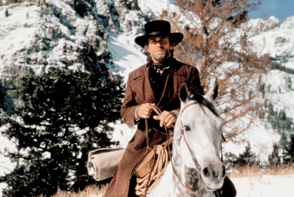 American actor, director and producer Clint Eastwood on the set of his movie "Pale Rider"