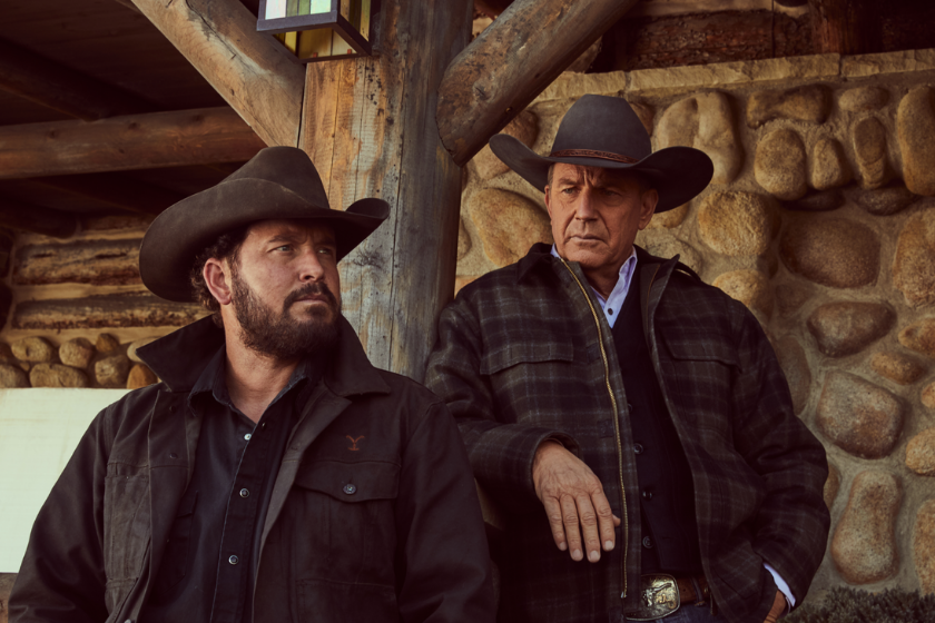 Cole Hauser as Rip Wheeler and Kevin Costner as John Dutton in 'Yellowstone'