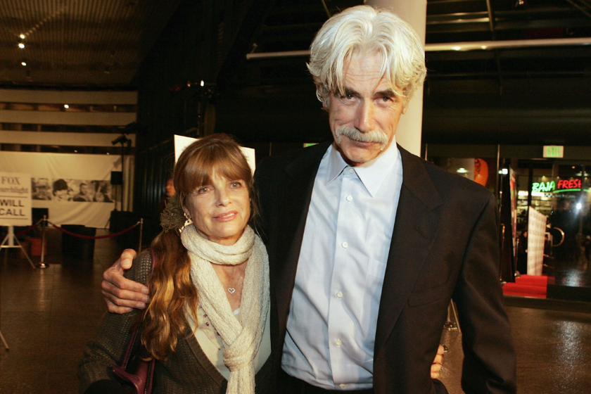 Actors Sam Elliott (right) and his wife Katherine Ross arrive at the premiere of Fox Searchlight's "Thank You For Smoking" at the Directors Guild of America