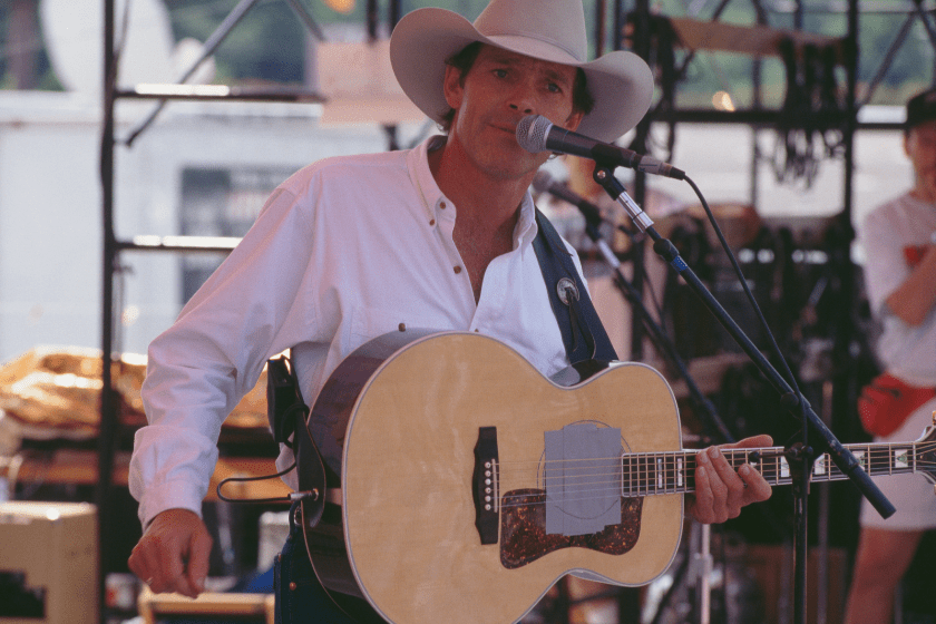 American country music singer-songwriter Chris LeDoux performing in Nashville, Tennessee, 1993