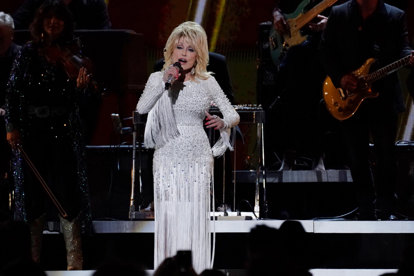 Dolly Parton performs onstage at the 53rd annual CMA Awards