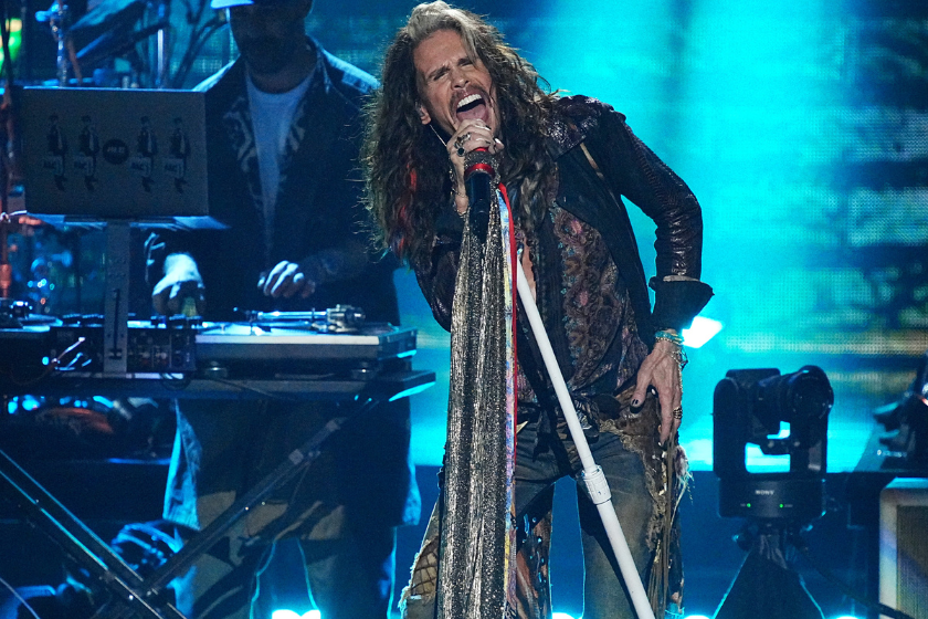 Steven Tyler performs on stage during the 37th Annual Rock & Roll Hall Of Fame Induction Ceremony at Microsoft Theater on November 05, 2022 in Los Angeles, California