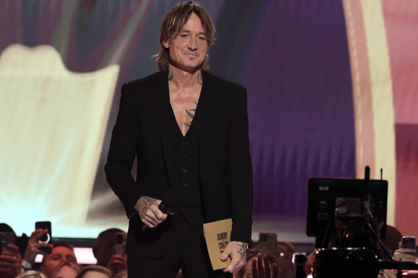 Keith Urban speaks onstage during the 58th Academy Of Country Music Awards at The Ford Center at The Star on May 11, 2023 in Frisco, Texas