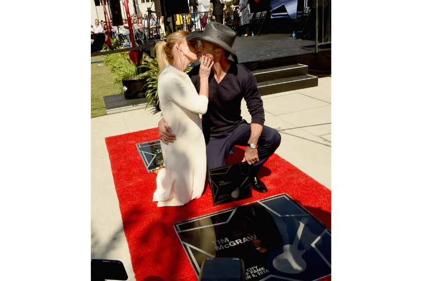 Faith Hill And Tim McGraw at the Nashville Music City Walk Of Fame Induction Ceremony