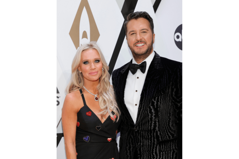 Caroline Bryan and Luke Bryan attend the 55th annual Country Music Association awards