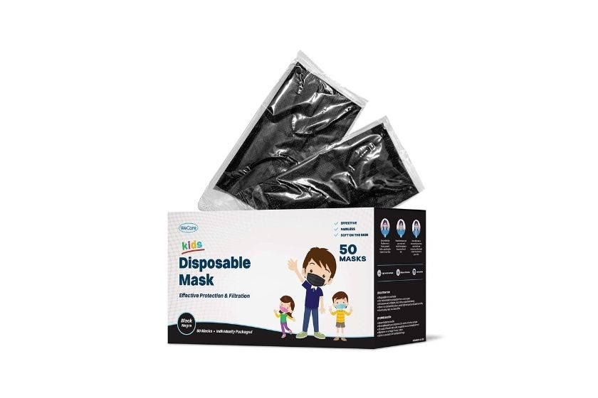 comfortable masks for kids (black disposable masks)