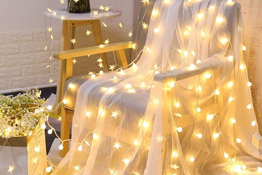 Glamping tent ideas - fairy lighters