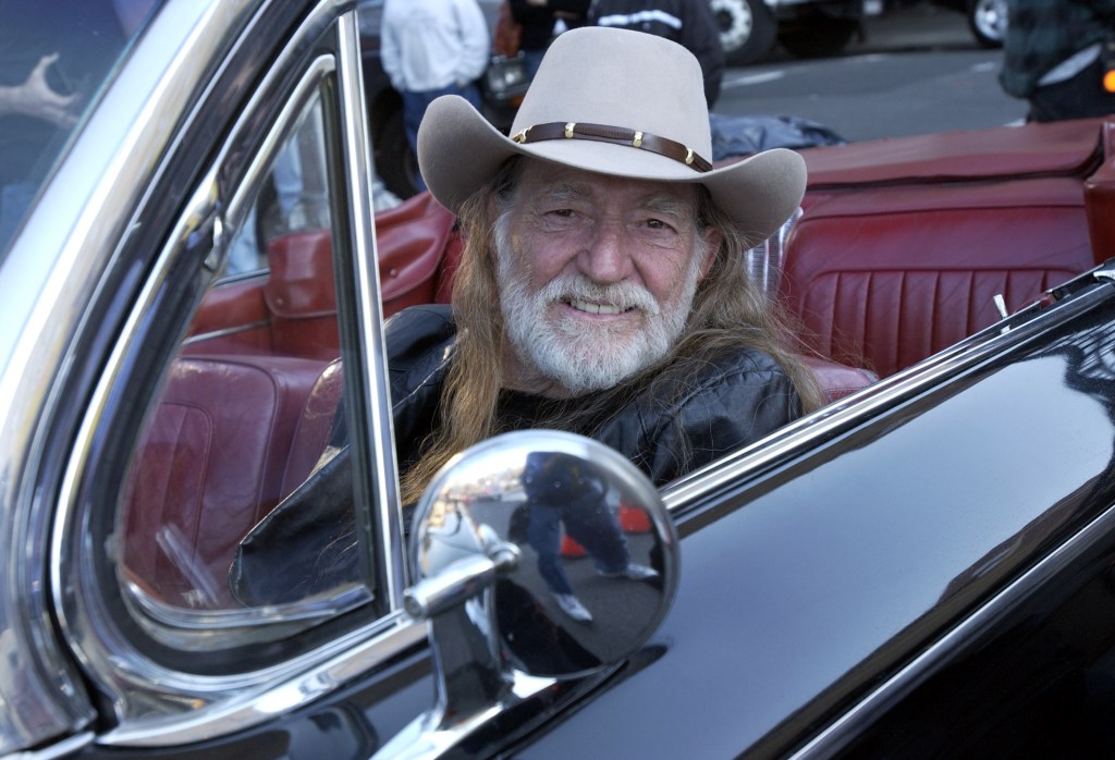 Willie Nelson during Willie Nelson on the Set of His Video for the Song "Maria/Shut-Up and Kiss Me" at Red Rock West Saloon in New York City, New York, United States