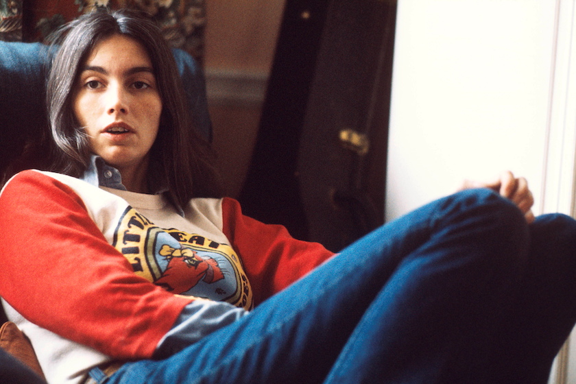 American country singer and musician Emmylou Harris in London, 1975. (