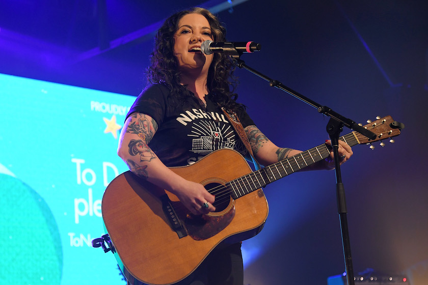 NASHVILLE, TENNESSEE - MARCH 09: Ashley McBryde performs during To Nashville, With Love A Concert Benefiting Local Tornado Relief Efforts at Marathon Music Works on March 09, 2020 in Nashville, Tennessee.