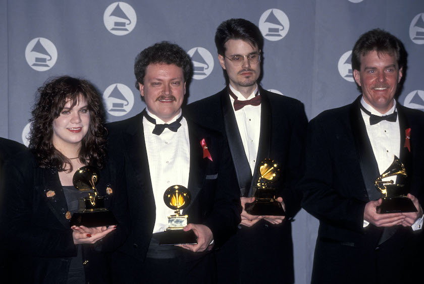 Musician Alison Krauss and Union Station attend the 35th Annual Grammy Awards on February 24, 1993 at Shrine Auditorium in Los Angeles.