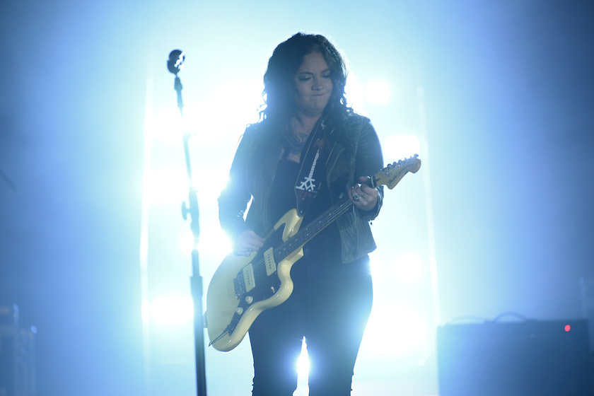 ARRINGTON, TENNESSEE - OCTOBER 21: In this image released on October 21, Ashley McBryde performs onstage at the Sycamore Barn in Arrington, Tennessee for the 2020 CMT Awards broadcast on Wednesday October 21, 2020. 