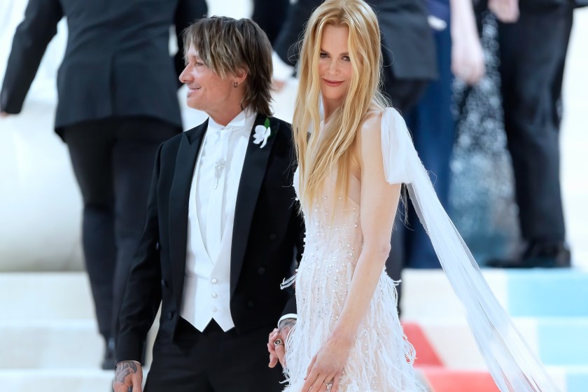 NEW YORK, NEW YORK - MAY 01: Keith Urban and actress Nicole Kidman arrive to The 2023 Met Gala Celebrating "Karl Lagerfeld: A Line Of Beauty" at The Metropolitan Museum of Art on May 01, 2023 in New York City.