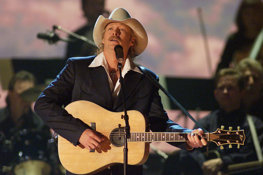 Alan Jackson performs live at the 44th Annual Grammy Awards held at the Staples Center in Los Angeles, Ca., Feb. 27, 2002.