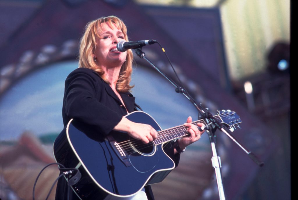 American musician Gretchen Peters performs onstage, Columbia, South Carolina, September 24, 1995