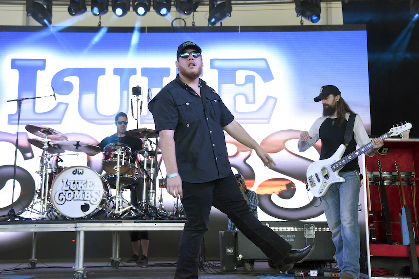 MANCHESTER, TN - JUNE 08: Luke Combs performs during the 2017 Bonnaroo Arts and Music Festival on June 8, 2017 in Manchester, Tennessee.
