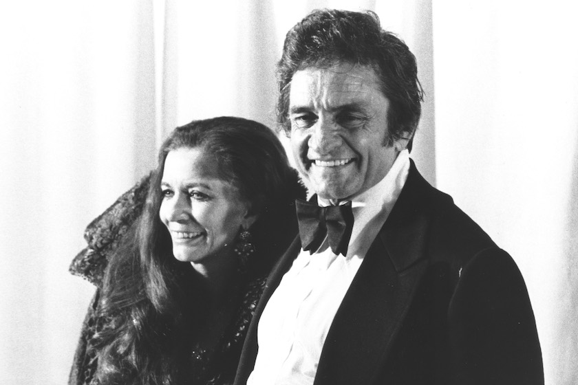 Johnny and June Carter Cash presented at the 1980 Grammy Awards.