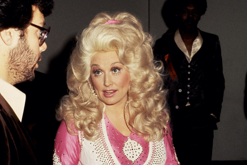 Dolly Parton at the 19th annual Grammy Awards