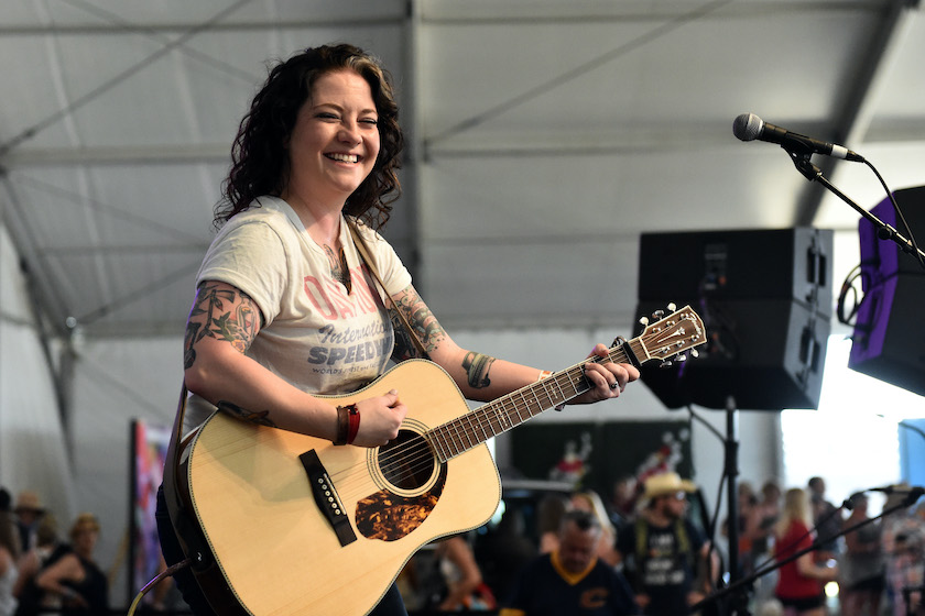 INDIO, CA - APRIL 29: Ashley McBryde performs onstage during 2018 Stagecoach California's Country Music Festival at the Empire Polo Field on April 29, 2018 in Indio, California. 