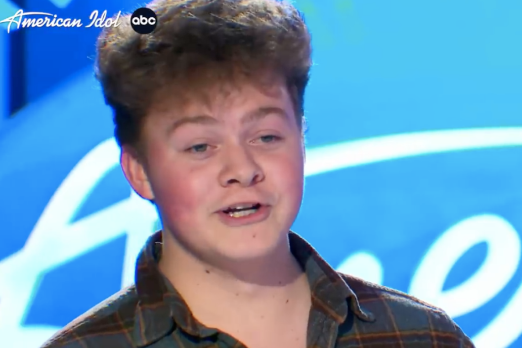 Screengrab of Luke Taylor's American Idol audition