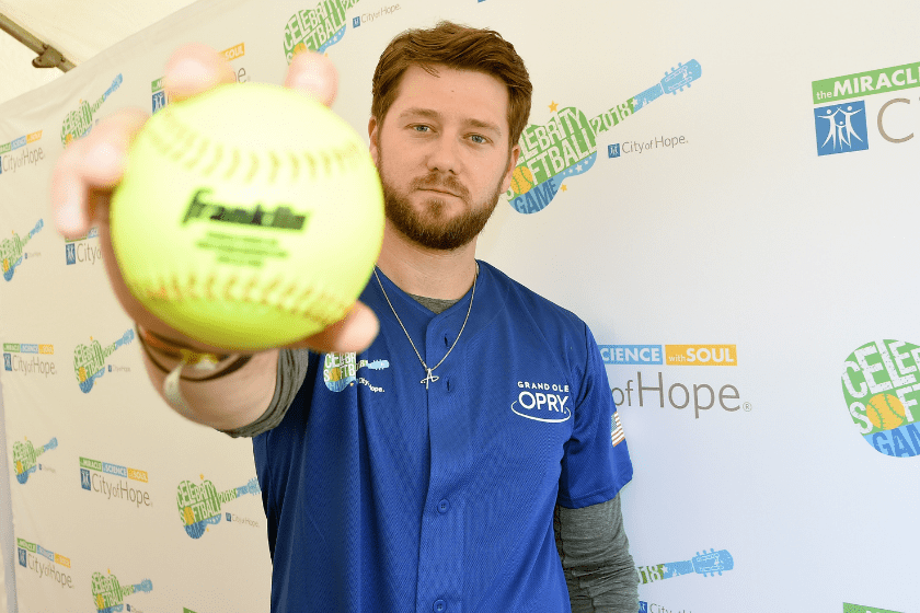 Adam Doleac arrives at the 28th Annual City of Hope Celebrity Softball Game