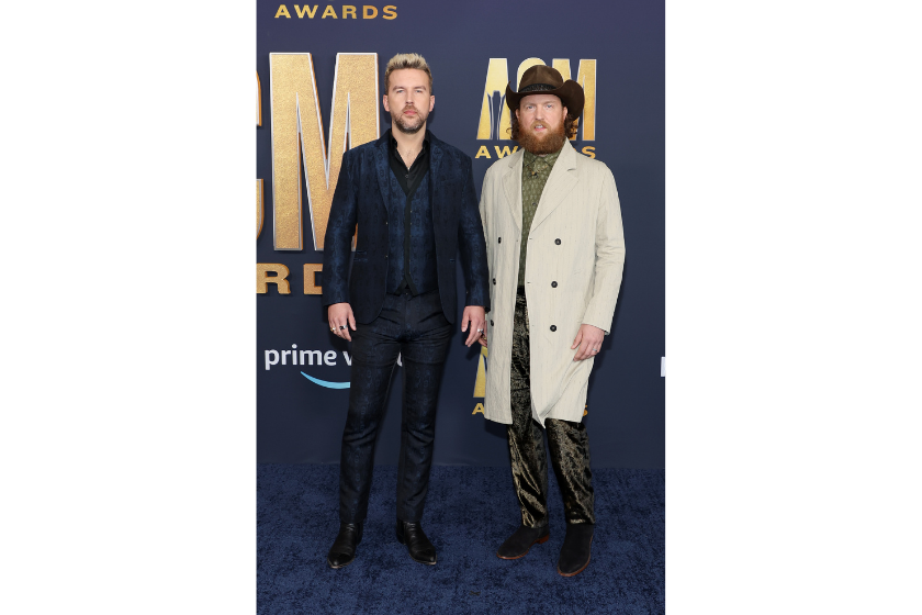 T.J. Osborne and John Osborne of Brothers Osborne attend the 57th Academy of Country Music Awards