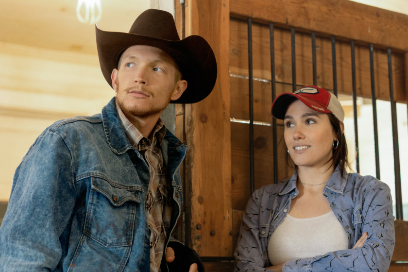 Jefferson White as Jimmy Hurdstrom and Eden Brolin as Mia. Episode 8 of Yellowstone - 