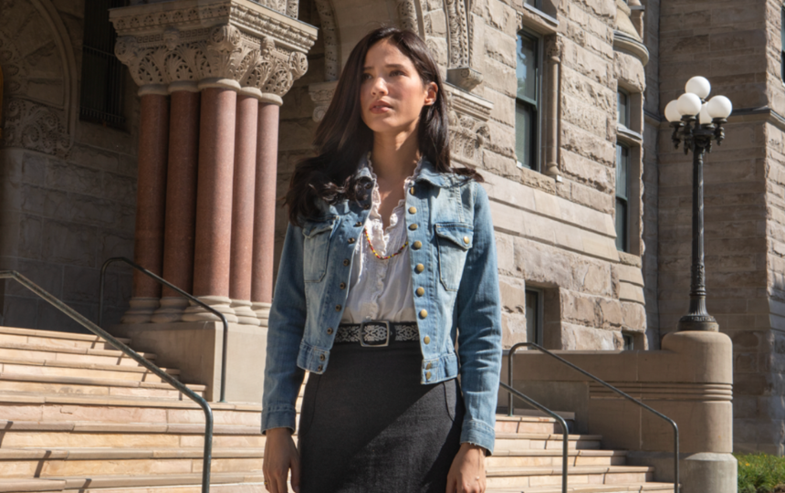 Kelsey Asbille as Monica Dutton on 'Yellowstone'