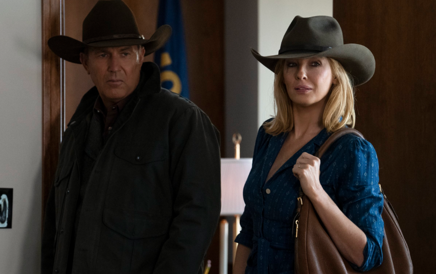 Kevin Costner as John Dutton and Kelly Reilly as Beth Dutton on 'Yellowstone'