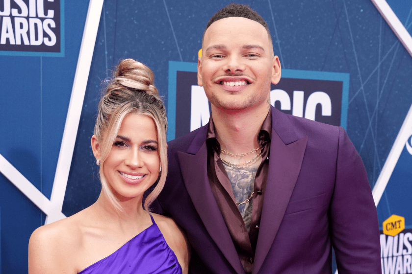 Katelyn Jae Brown and co-host Kane Brown attend the 2022 CMT Music Awards at Nashville Municipal Auditorium on April 11, 2022 in Nashville, Tennessee