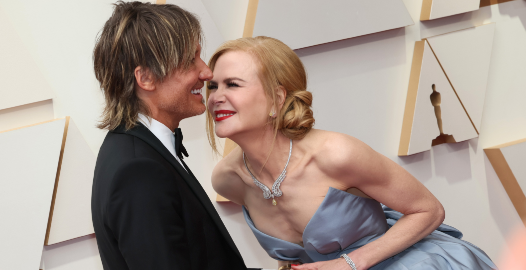 (L-R) Keith Urban and Nicole Kidman attend the 94th Annual Academy Awards at Hollywood and Highland on March 27, 2022 in Hollywood, California.