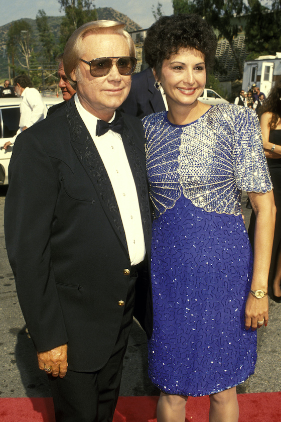 George Jones and Wife Nancy Sepulveda during 28th Annual Academy of Country Music Awards at California Universal Amphitheatre in Universal City, CA, United States.