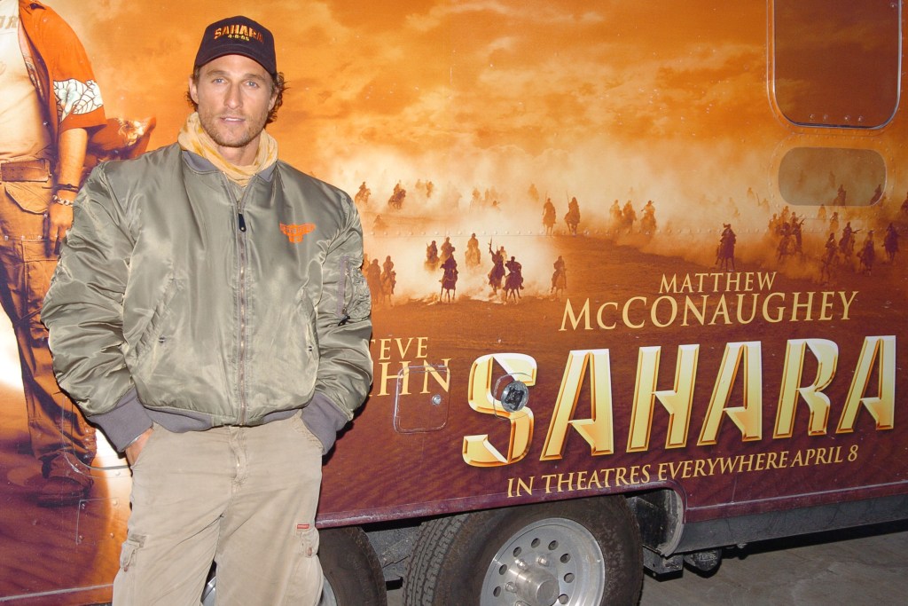 Matthew McConaughey during Matthew McConaughey Hosts the New York City Screening of Sahara at The Intrepid Sea, Air &amp; Space Museum in New York City, New York, United States.