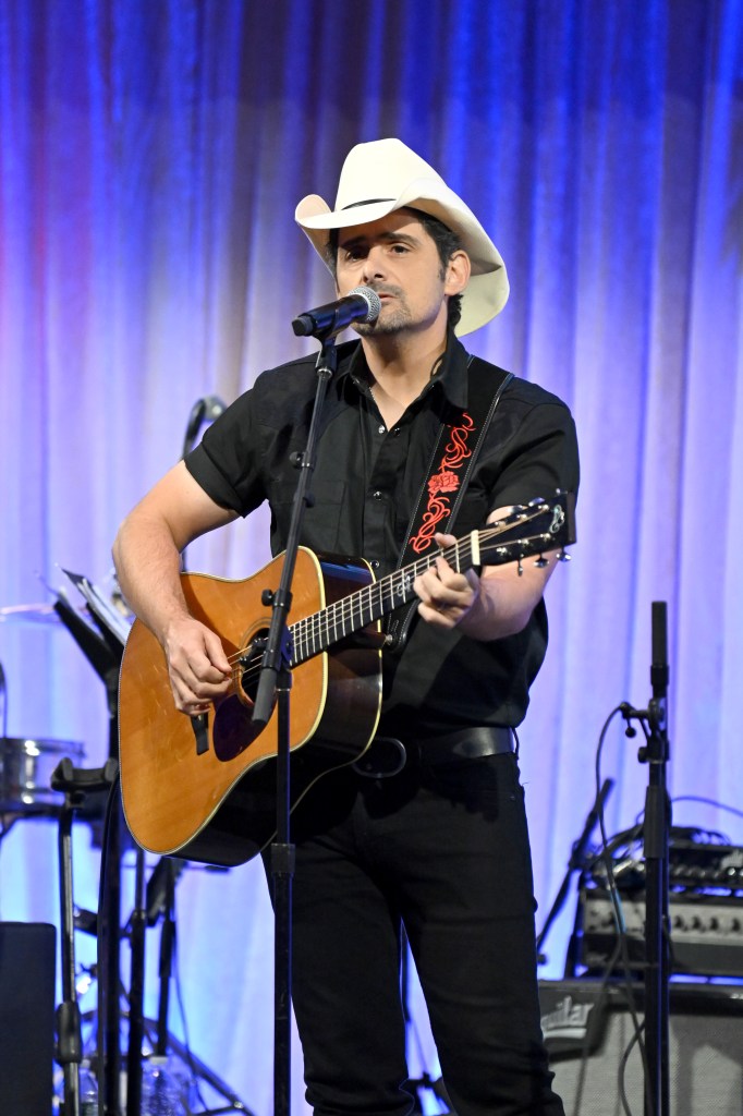 NEW YORK, NEW YORK - OCTOBER 29: Brad Paisley performs onstage at the 2022 A Funny Thing Happened On The Way To Cure Parkinson's at Cipriani South Street on October 29, 2022 in New York City. 