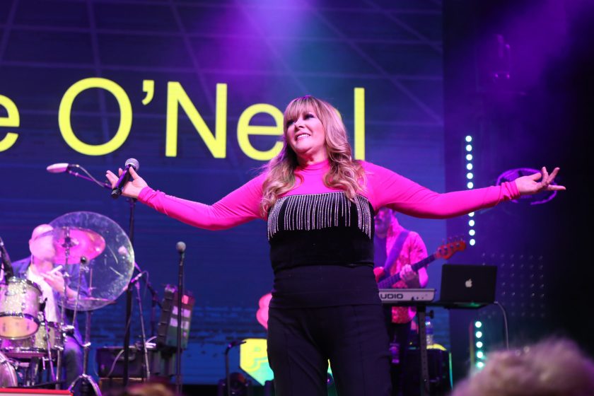NASHVILLE, TENNESSEE - NOVEMBER 14: Jamie O'Neal performs onstage at the Nashville '80s Dance Party to End ALZ benefiting the Alzheimer's Association at Wildhorse Saloon on November 14, 2021 in Nashville, Tennessee. 