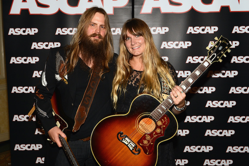 NASHVILLE, TN - OCTOBER 29: Chris Stapleton and Morgane Stapleton attend the 50th Annual ASCAP Country Music Awards at the Gaylord Opryland Hotel on October 29, 2012 in Nashville, Tennessee. (