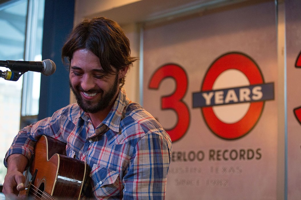 Musician/vocalist Ryan Bingham performs in-store at Waterloo Records on January 31, 2013 in Austin, Texas.