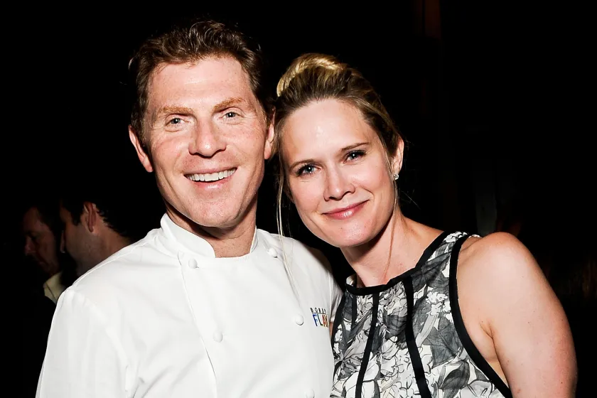 NEW YORK, NY - JUNE 06: Bobby Flay and Stephanie March attend The Belmont Stakes Charity Celebration Honoring Bobby Flay at Bar Americain on June 6, 2013 in New York City.