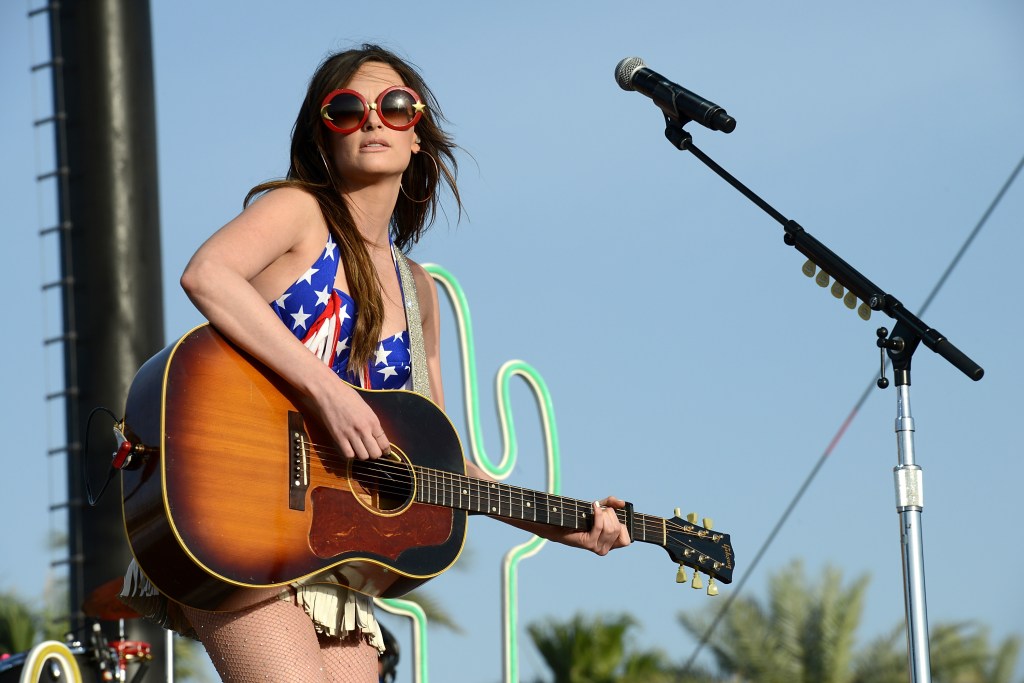 INDIO, CA - APRIL 24: Kacey Musgraves performs onstage during day one of 2015 Stagecoach, California's Country Music Festival, at The Empire Polo Club on April 24, 2015 in Indio, California. 