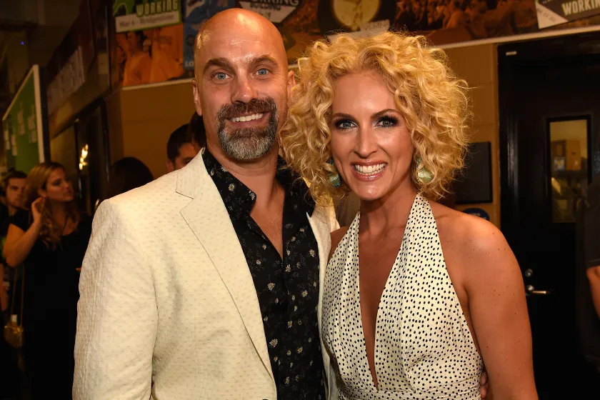 NASHVILLE, TN - JUNE 10: Stephen Schlapman and singer Kimberly Schlapman attend the 2015 CMT Music awards at the Bridgestone Arena on June 10, 2015 in Nashville, Tennessee. 