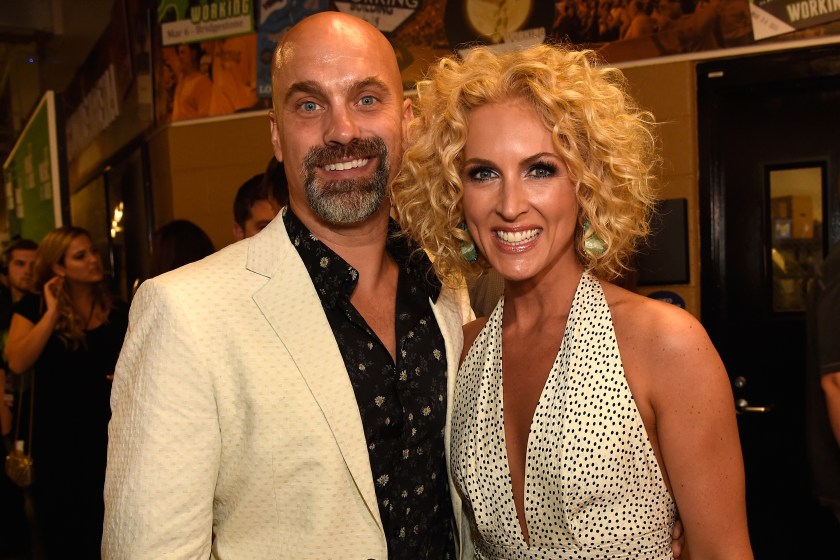 NASHVILLE, TN - JUNE 10: Stephen Schlapman and singer Kimberly Schlapman attend the 2015 CMT Music awards at the Bridgestone Arena on June 10, 2015 in Nashville, Tennessee.