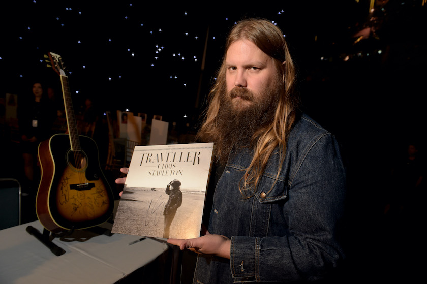 LOS ANGELES, CA - FEBRUARY 13: Musician Chris Stapleton attends the charities signings during the 2016 MusiCares Person Of The Year honoring Lionel Richie at Los Angeles Convention Center on February 13, 2016 in Los Angeles City.