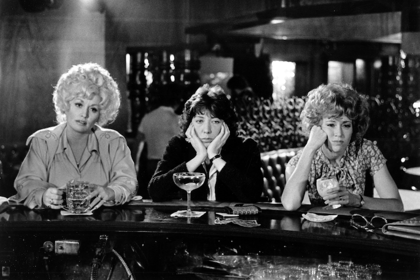 Dolly Parton, Lily Tomlin and Jane Fonda acts in a scene from the movie "9 to 5" which was released on December 19, 1980. 