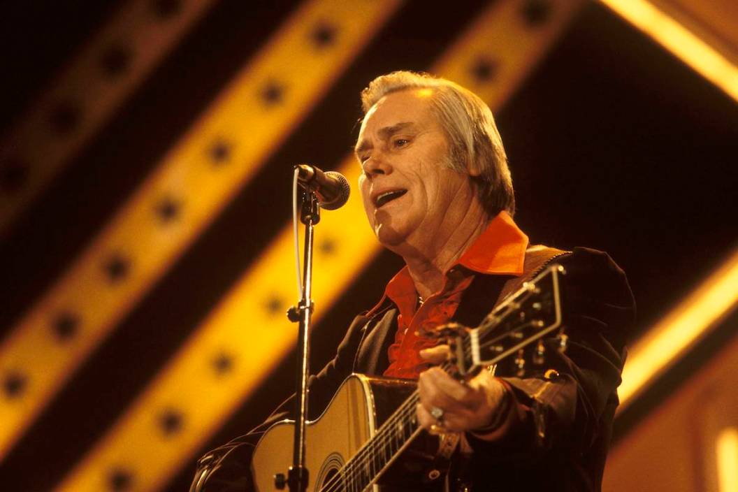 LONDON, UNITED KINGDOM - 1st March: Country musician George Jones performs on stage at the Country & Western Festival held at Wembley Arena, London in March 1986.
